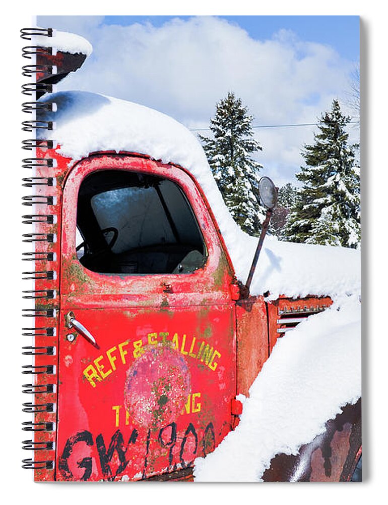 Duluth Spiral Notebook featuring the photograph North Shore Truck by Kyle Hanson