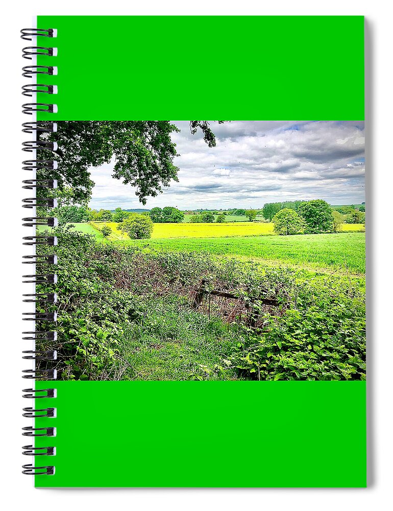 Fields Spiral Notebook featuring the photograph Northamptonshire by Gordon James