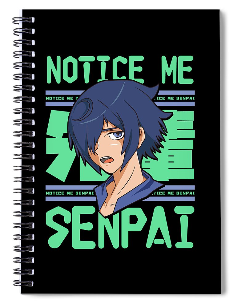 Anime Male Character Kawaii Guy Japanese Manga Spiral Notebook by The  Perfect Presents - Fine Art America