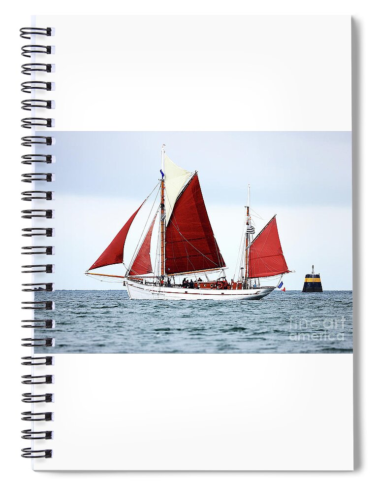 Nature Spiral Notebook featuring the photograph Notre Dame des Flots 1942 by Frederic Bourrigaud