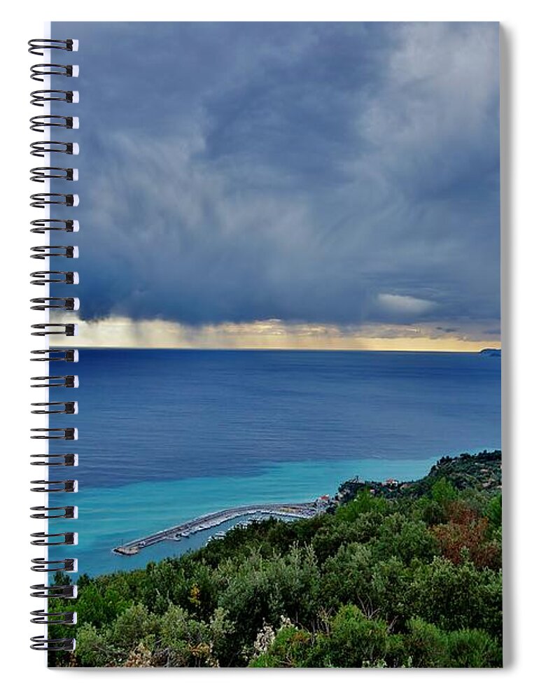 Cattazen Spiral Notebook featuring the photograph Finale Ligure. Novembre 2015 by Marco Cattaruzzi