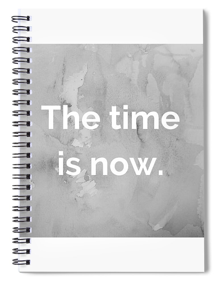 Time Spiral Notebook featuring the photograph NOW by Lee Darnell