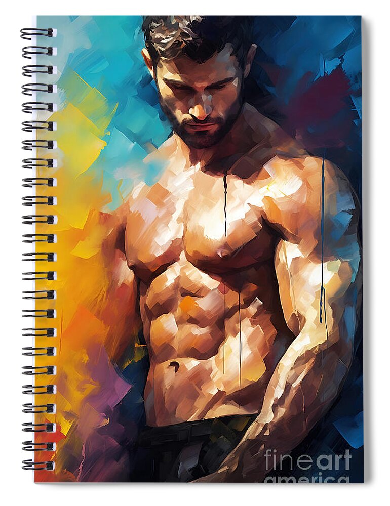Nude Painting Spiral Notebook by Mark Ashkenazi - Pixels