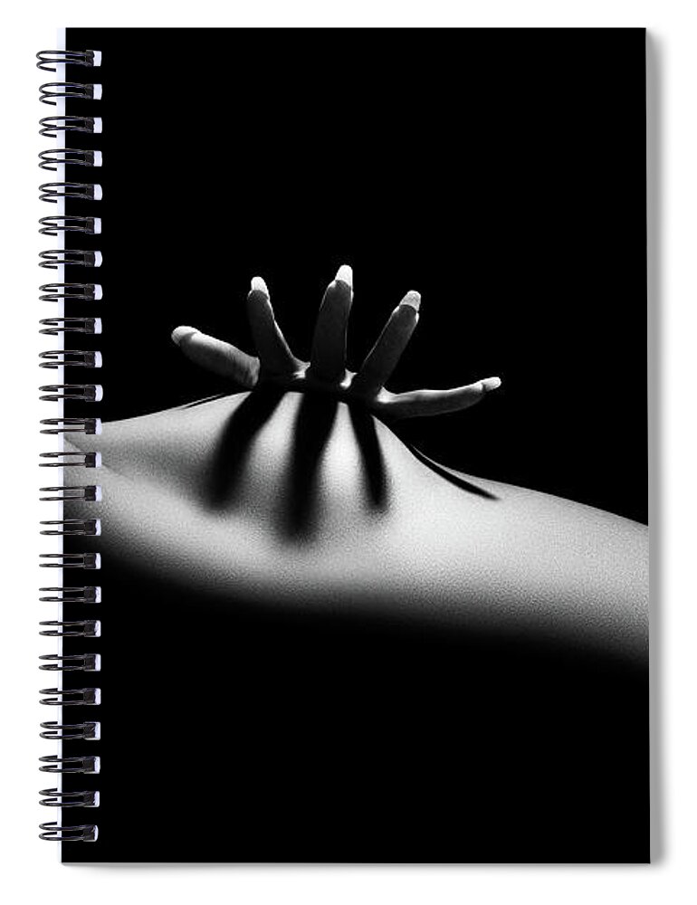 Woman Spiral Notebook featuring the photograph Nude woman bodyscape 11 by Johan Swanepoel
