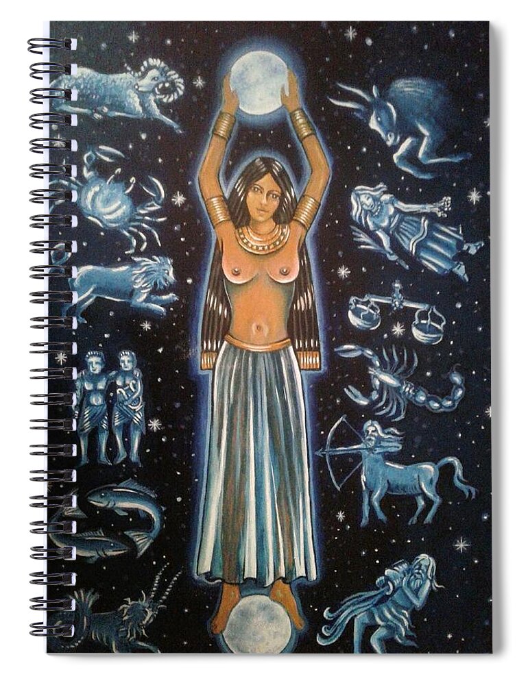  Spiral Notebook featuring the painting Nut by James RODERICK