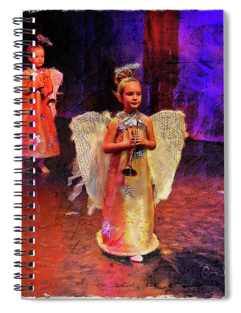 Ballerina Spiral Notebook featuring the photograph Nutcracker_Angels by Craig J Satterlee