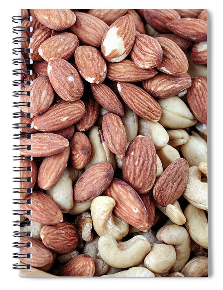 Nuts Spiral Notebook featuring the photograph Nuts by Nailia Schwarz