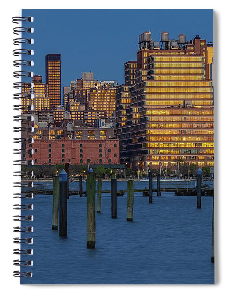 Nyc Skyline Spiral Notebook featuring the photograph NY Life NYC by Susan Candelario
