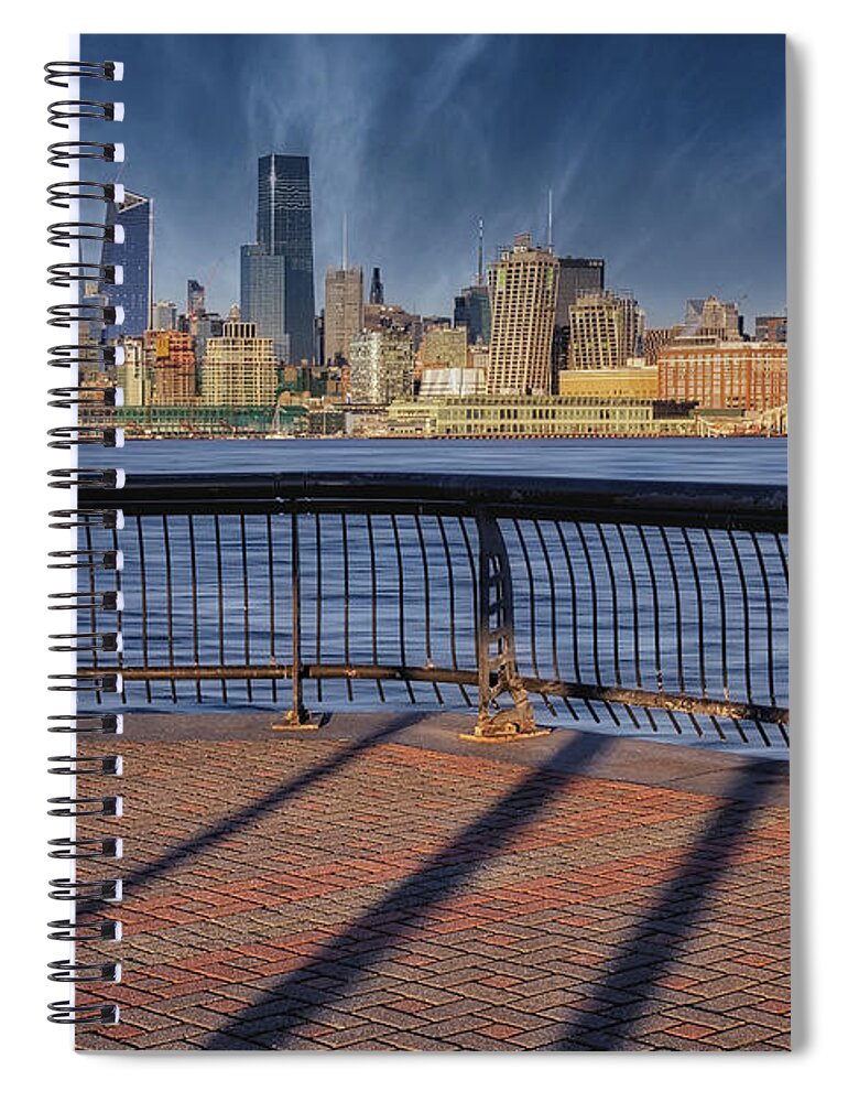 Nyc Skyline Spiral Notebook featuring the photograph NYC Empire State Hudson Yards by Susan Candelario