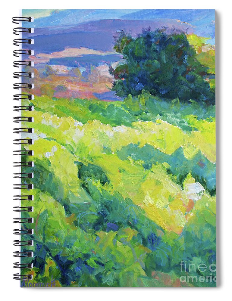 Oak Tree Spiral Notebook featuring the painting Oak and Vines by John McCormick