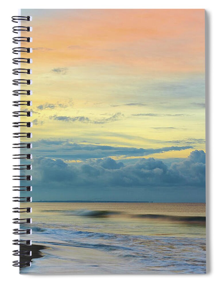Oak Island Spiral Notebook featuring the photograph Oak Island Morning by Nick Noble