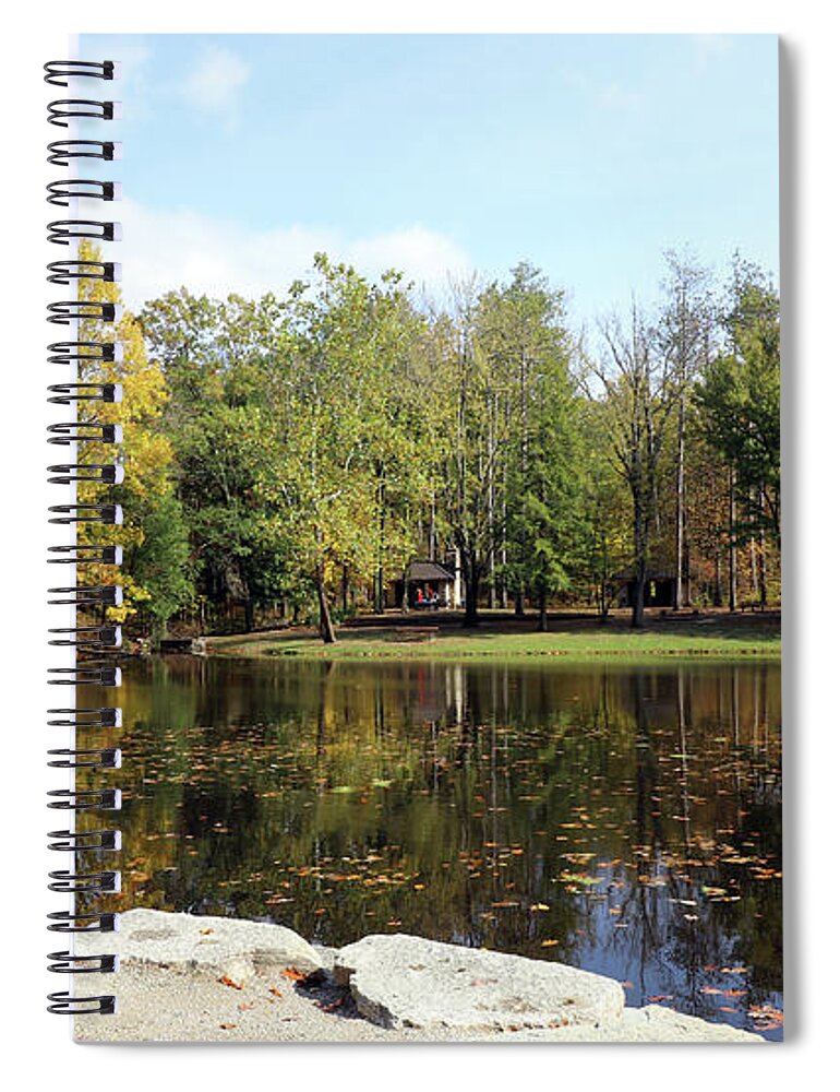 Oak Openings Spiral Notebook featuring the photograph Oak Openings Fall Color 4882 by Jack Schultz
