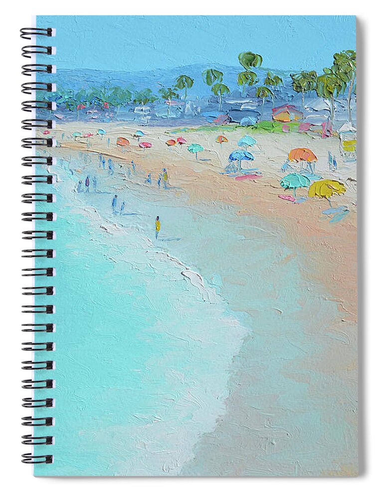 Ocean Beach Spiral Notebook featuring the painting Ocean Beach, San Diego, California by Jan Matson