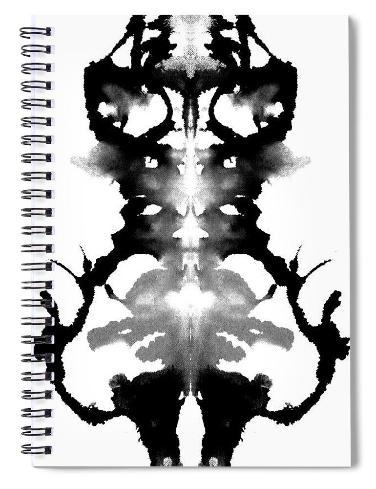 Abstract Spiral Notebook featuring the painting Ocean Only Hidden by Stephenie Zagorski