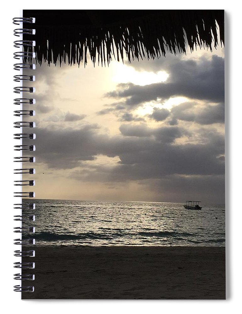 Digital Spiral Notebook featuring the photograph Ocean Rain by Lisa White