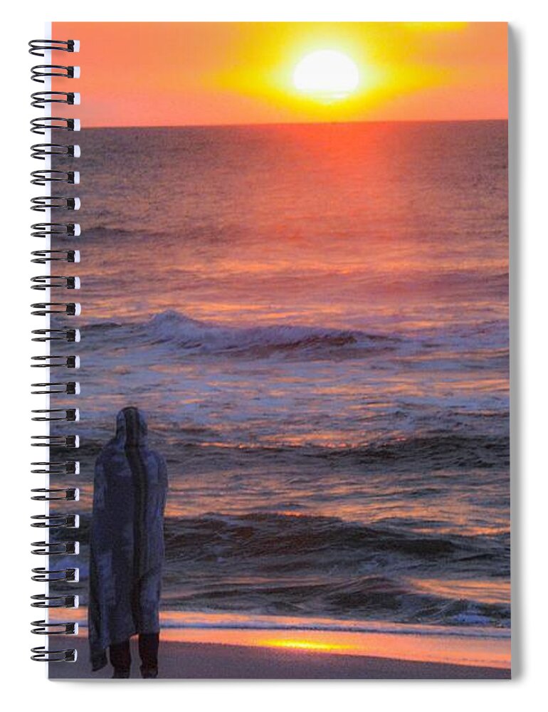Water Spiral Notebook featuring the photograph Ocean Rise by Addison Likins