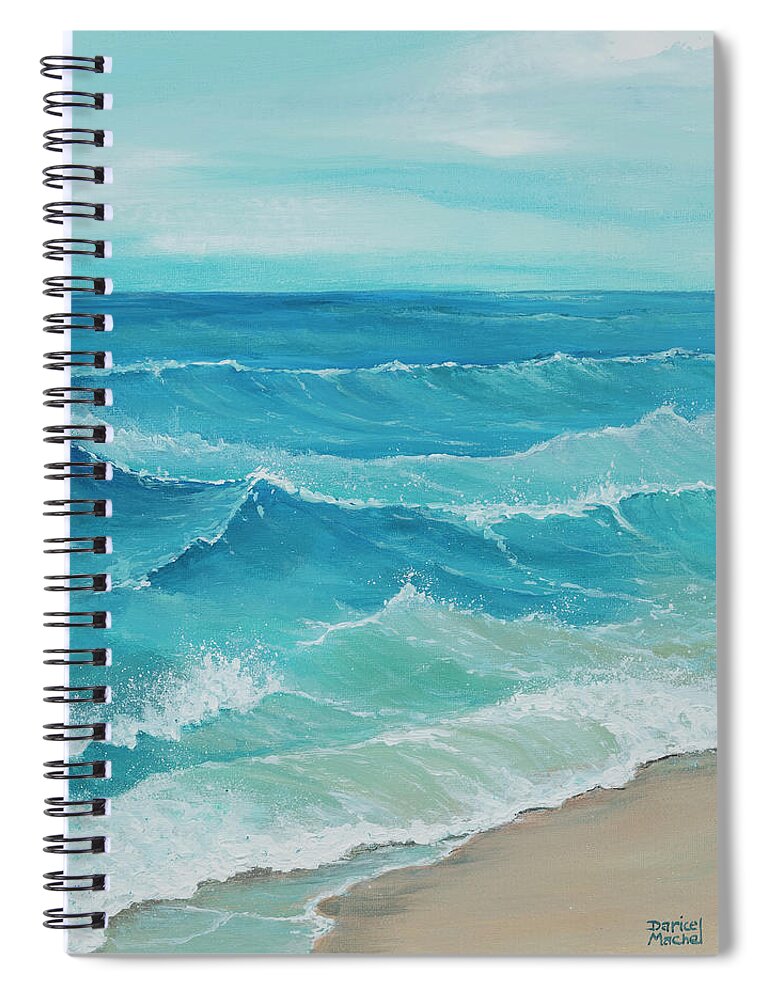 Ocean Swells Spiral Notebook by Darice Machel McGuire - Instaprints