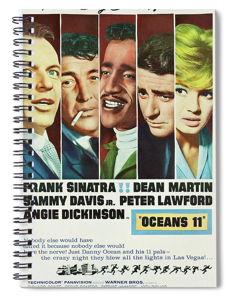 Ocean's 11 Spiral Notebook featuring the photograph Ocean's 11, 1960 by Vintage Hollywood Archive