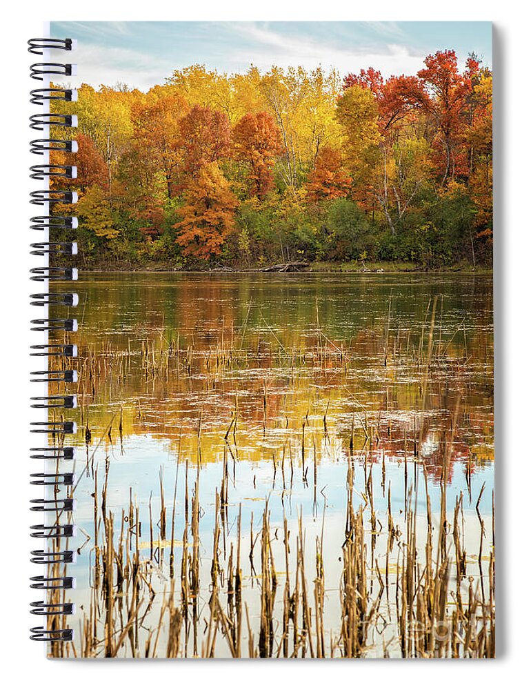 Pond Spiral Notebook featuring the photograph Ochre Pond by Becqi Sherman