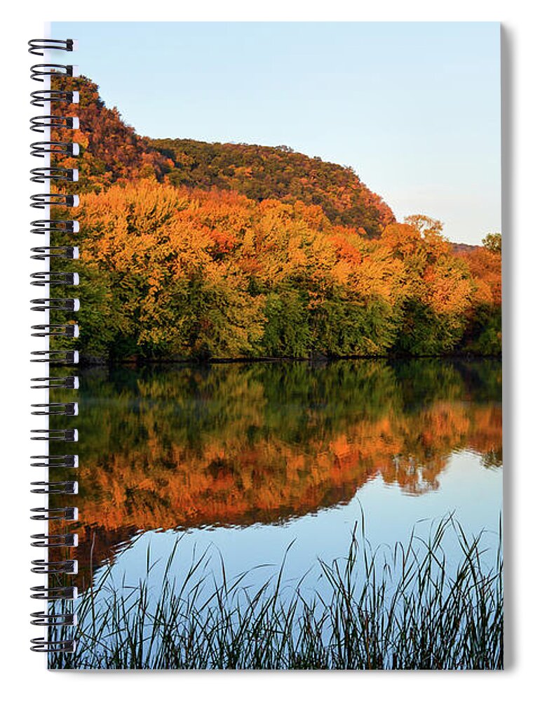 Bluffs Spiral Notebook featuring the photograph October Bluffs by Susie Loechler
