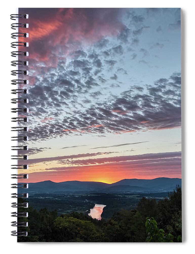 Lara Ellis Photography Spiral Notebook featuring the photograph October Dawn 2020 by Lara Ellis