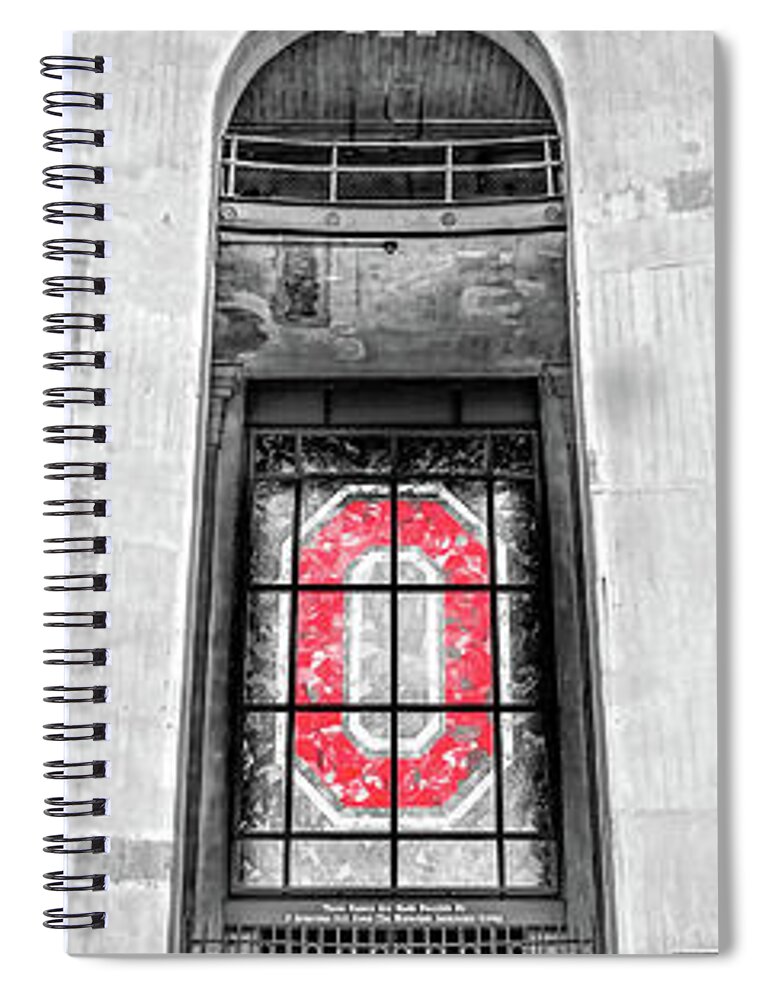 Ohio Spiral Notebook featuring the photograph Gateway To Ohio Greatness Panorama - Selective Color Edition by Gregory Ballos