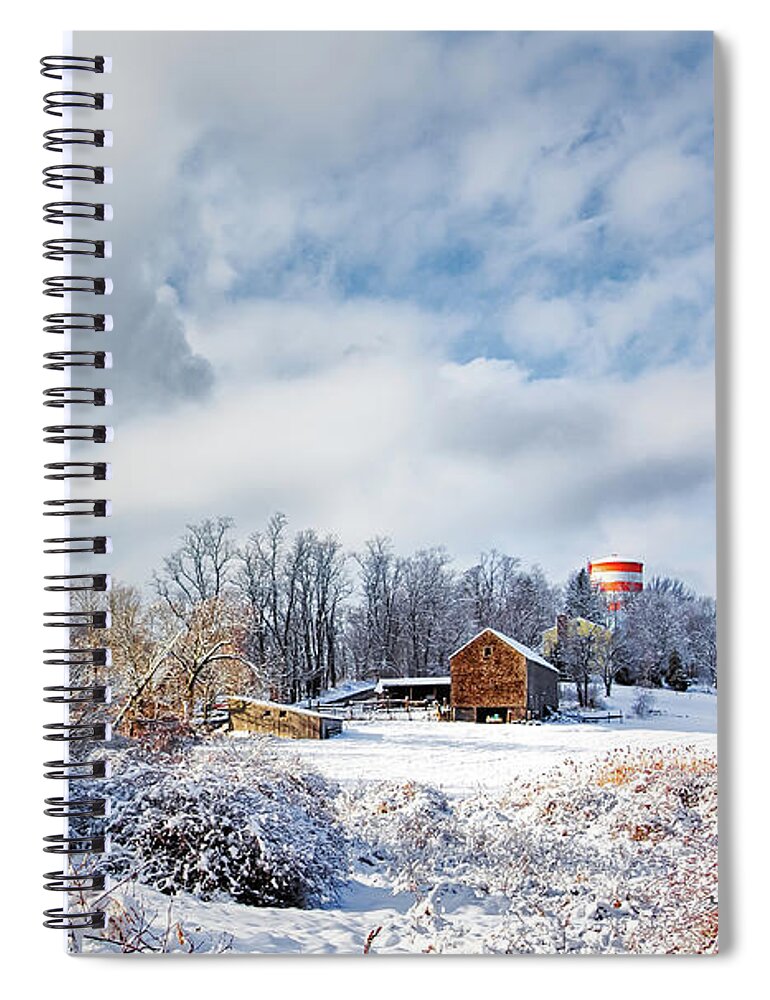 Farm Spiral Notebook featuring the photograph Ol' Man Barker's Farm by Betty Denise
