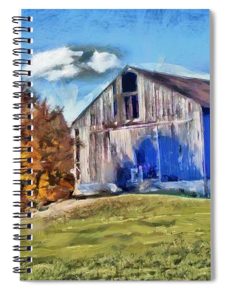 Barn Spiral Notebook featuring the photograph Old Barn 2020 by Christopher Reed