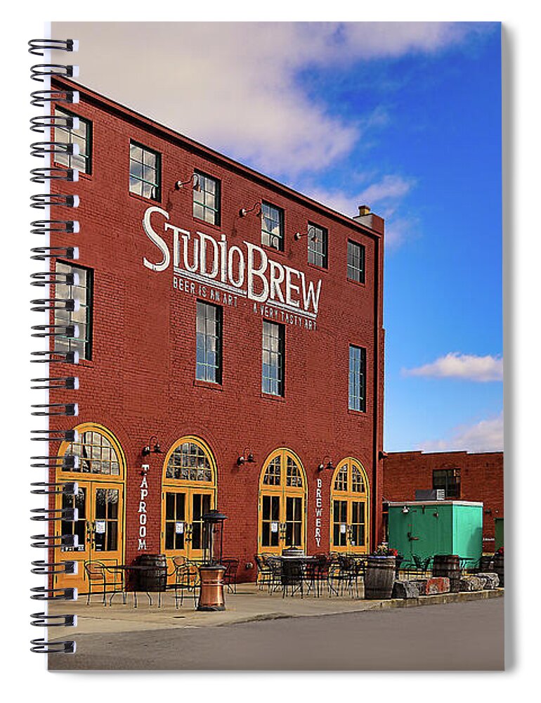 Brewery Spiral Notebook featuring the photograph Old Brewery at Historic Bristol by Shelia Hunt
