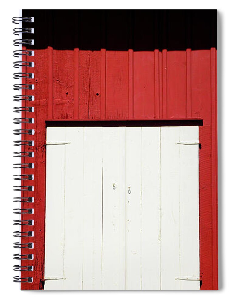 D2-cw-2442 Spiral Notebook featuring the photograph Old RED Barn by Paul W Faust - Impressions of Light