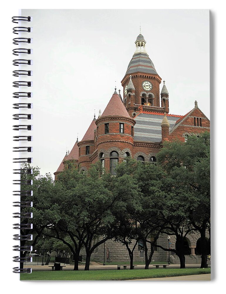 Red Spiral Notebook featuring the photograph Old Red Court House 4 by C Winslow Shafer