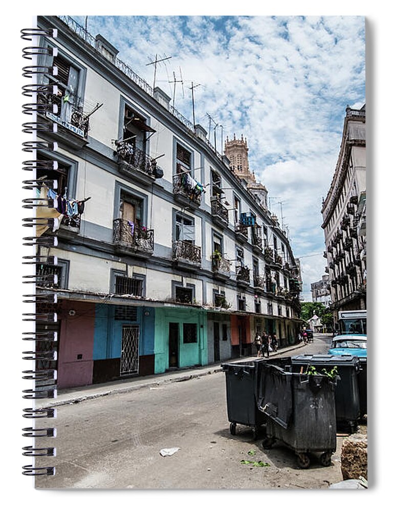 Cuba Spiral Notebook featuring the photograph Old street. Havana. Cuba by Lie Yim