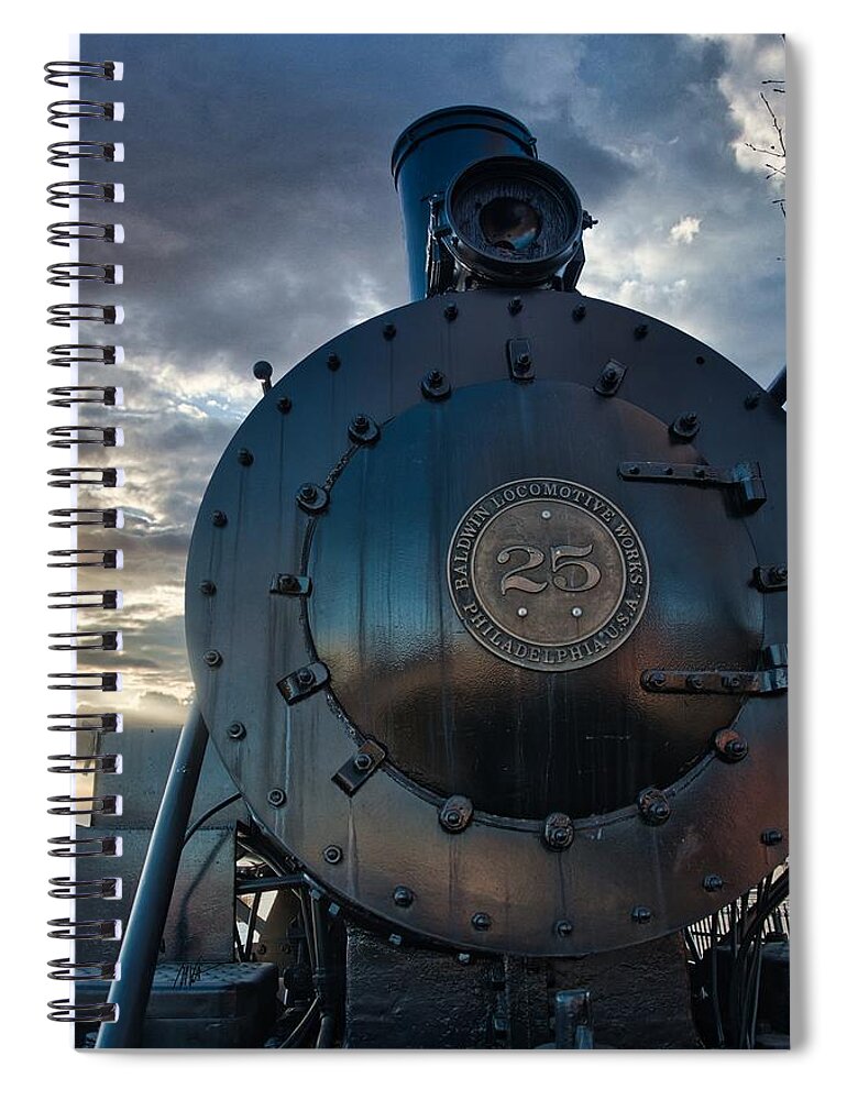 Old Two Spot Spiral Notebook featuring the digital art Old Two Spot Baldwin Number 25 Arizona by Mark Valentine
