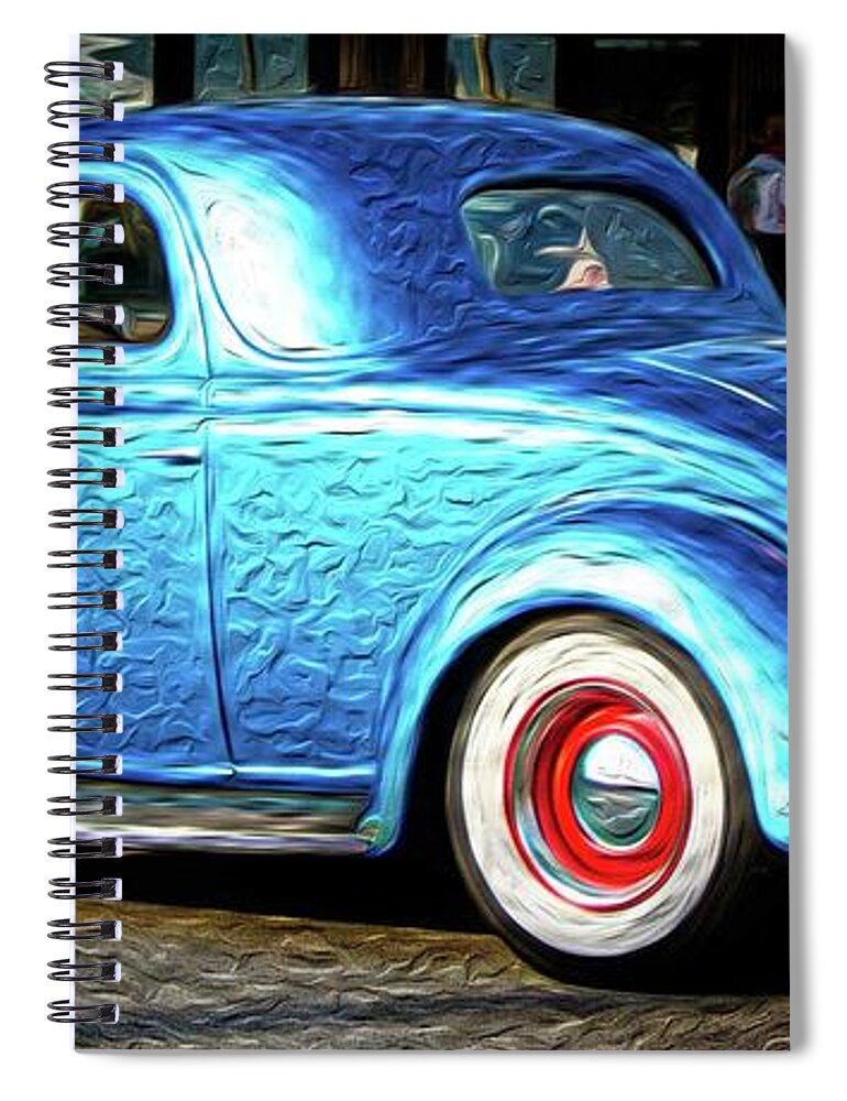 Cars Spiral Notebook featuring the digital art Oldie But Goodie by Patti Powers
