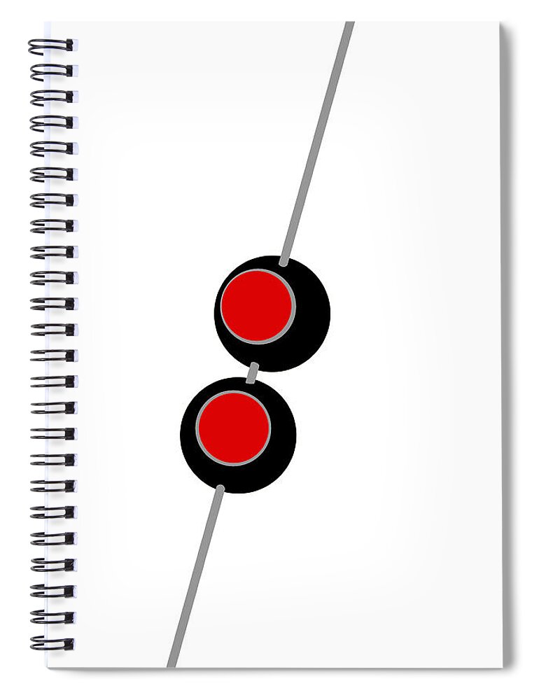 Richard Reeve Spiral Notebook featuring the digital art Olives 2 by Richard Reeve
