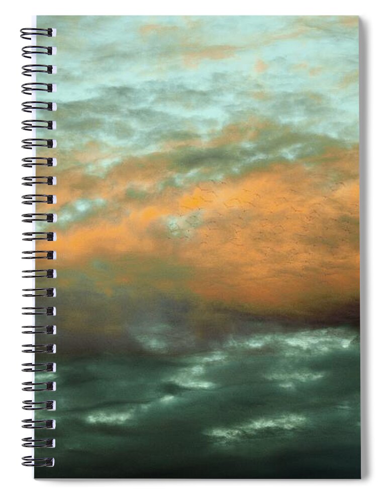 Winter Spiral Notebook featuring the photograph Ominous Cumulus by Richard Thomas