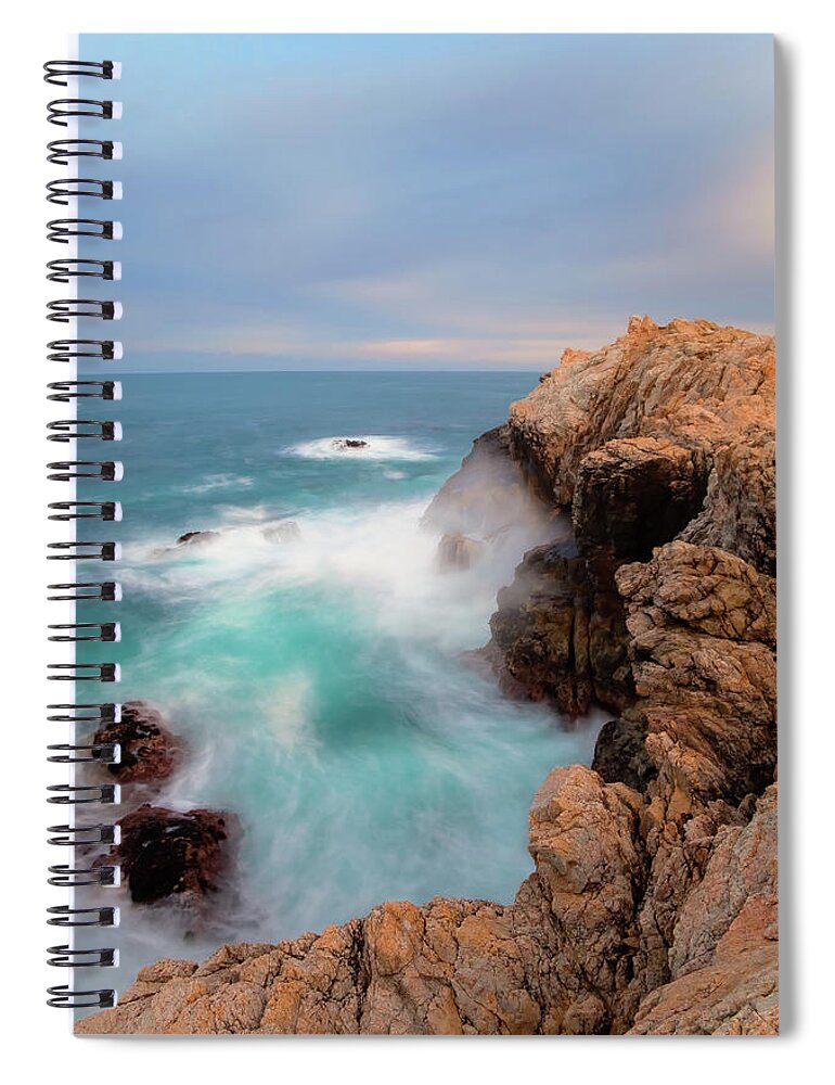 Landscape Spiral Notebook featuring the photograph On The Cliff by Jonathan Nguyen
