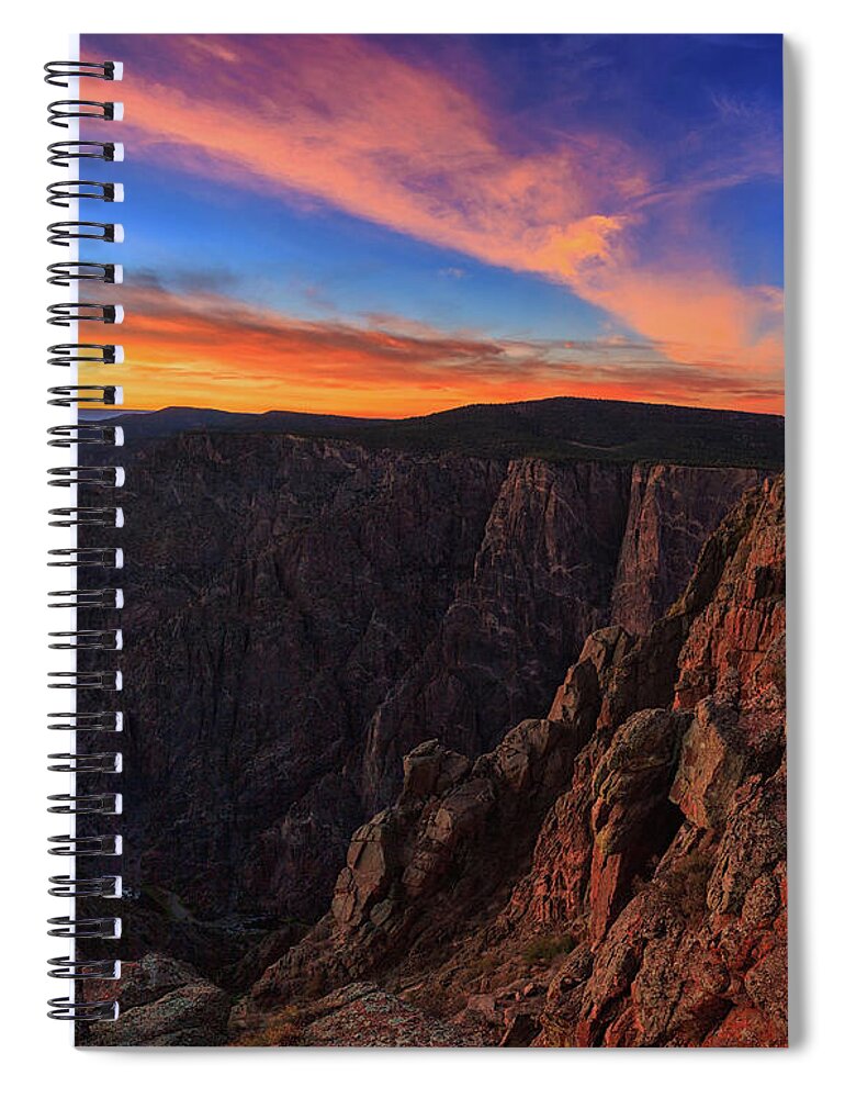 American Southwest Spiral Notebook featuring the photograph On the Edge by Rick Furmanek