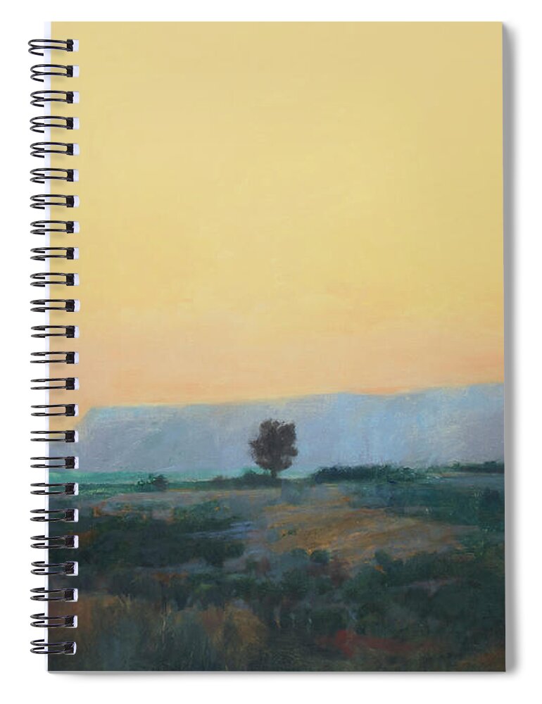 Desert Spiral Notebook featuring the painting On to California by Cap Pannell