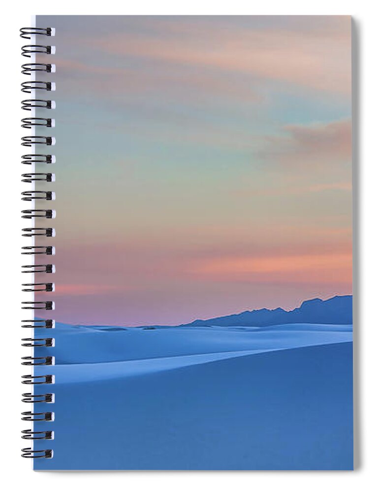 Landscape Spiral Notebook featuring the photograph Once in a Blue Dune by Peter Tellone