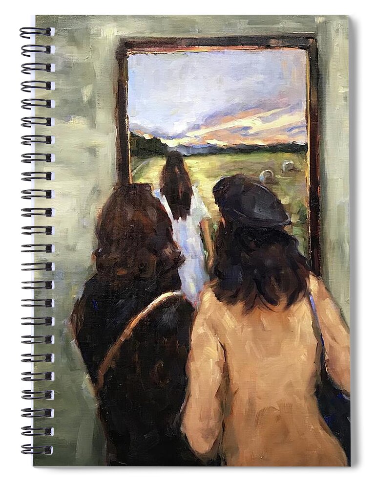 Museum Spiral Notebook featuring the painting Once Upon A Dream by Ashlee Trcka