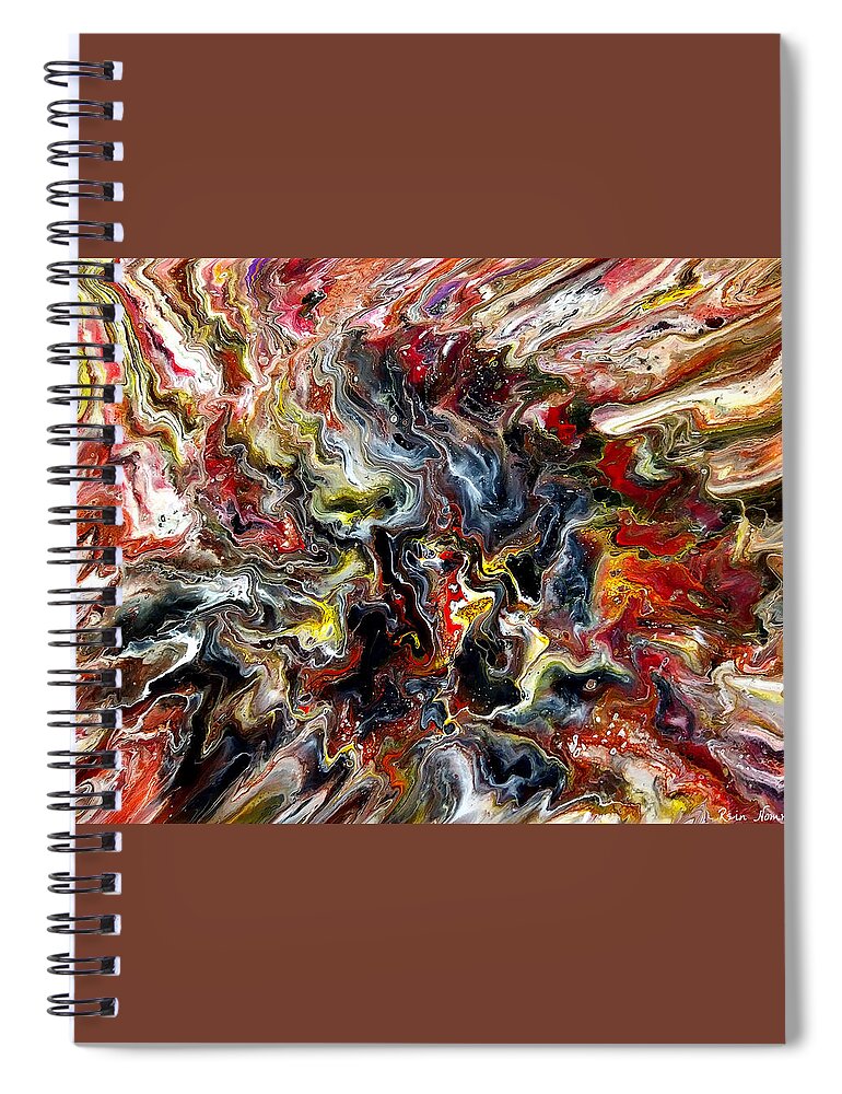  Spiral Notebook featuring the painting One Less Star by Rein Nomm