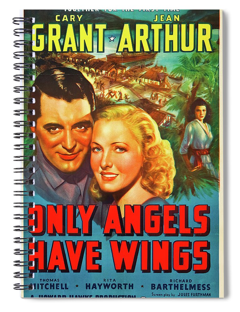 Only Angels Have Wings Spiral Notebook featuring the photograph Only Angels Have Wings, 1939 by Vintage Hollywood Archive