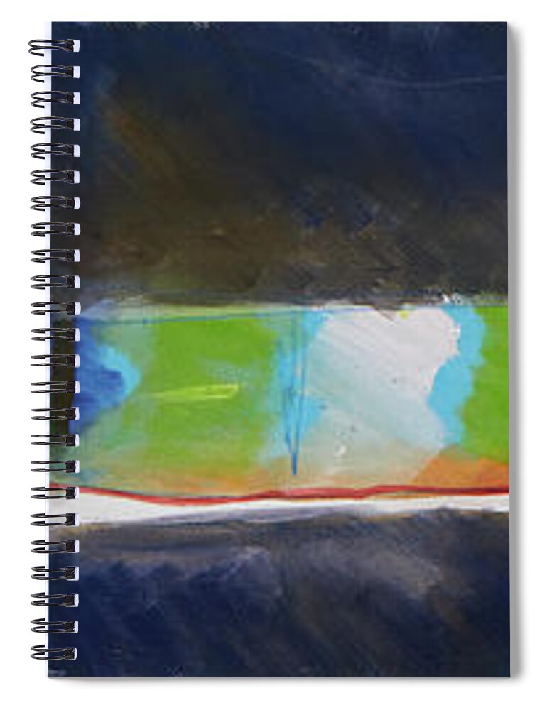  Spiral Notebook featuring the painting Openings by Britta Burmehl