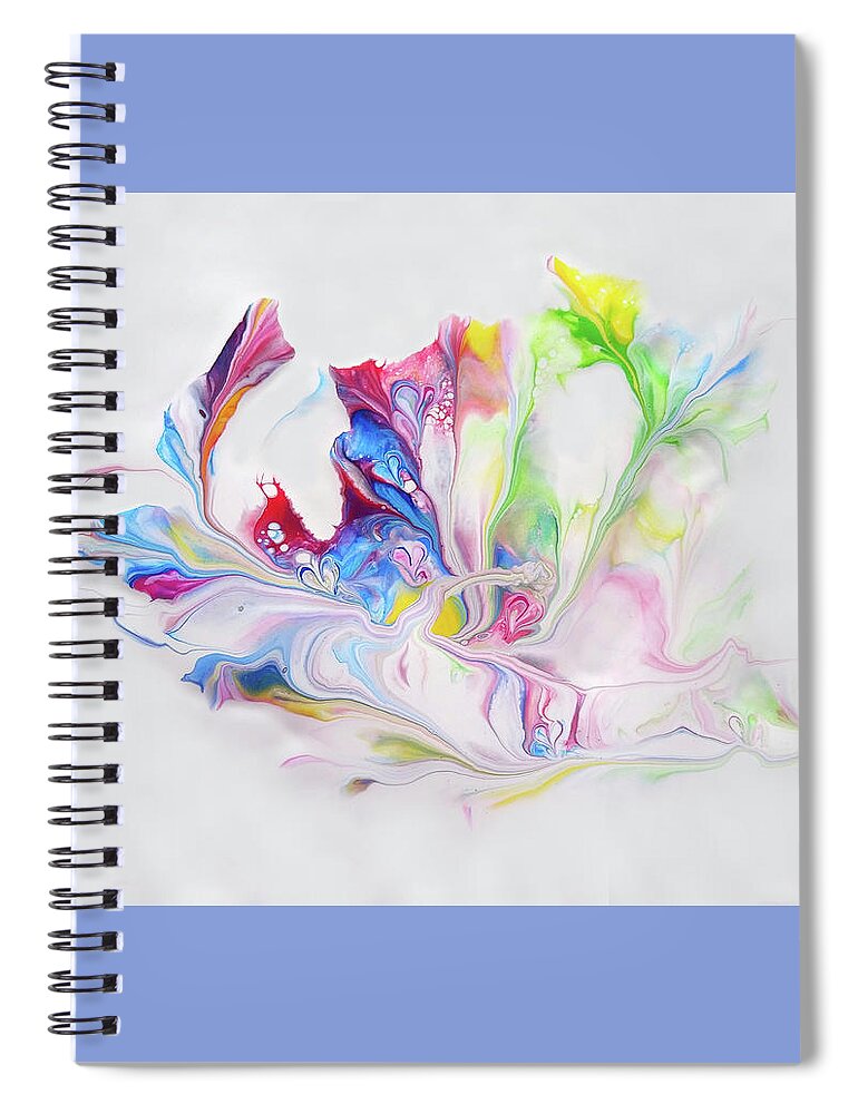 Light Colors Spiral Notebook featuring the painting Opening by Deborah Erlandson