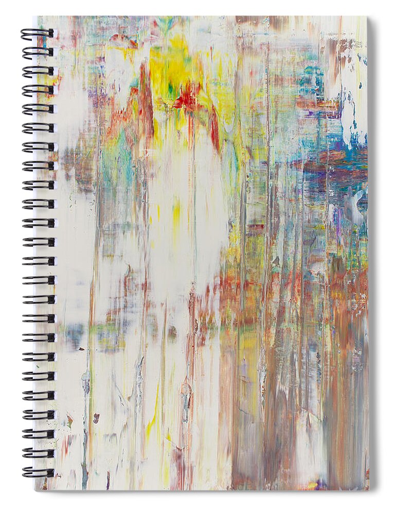 Derek Kaplan Spiral Notebook featuring the painting Opt.14.20 'Forever, Whenever' by Derek Kaplan