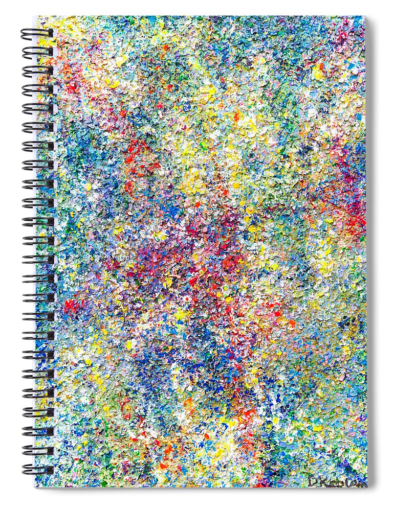 Derek Kaplan Spiral Notebook featuring the painting Opt.25.20 'Pretty Things' by Derek Kaplan