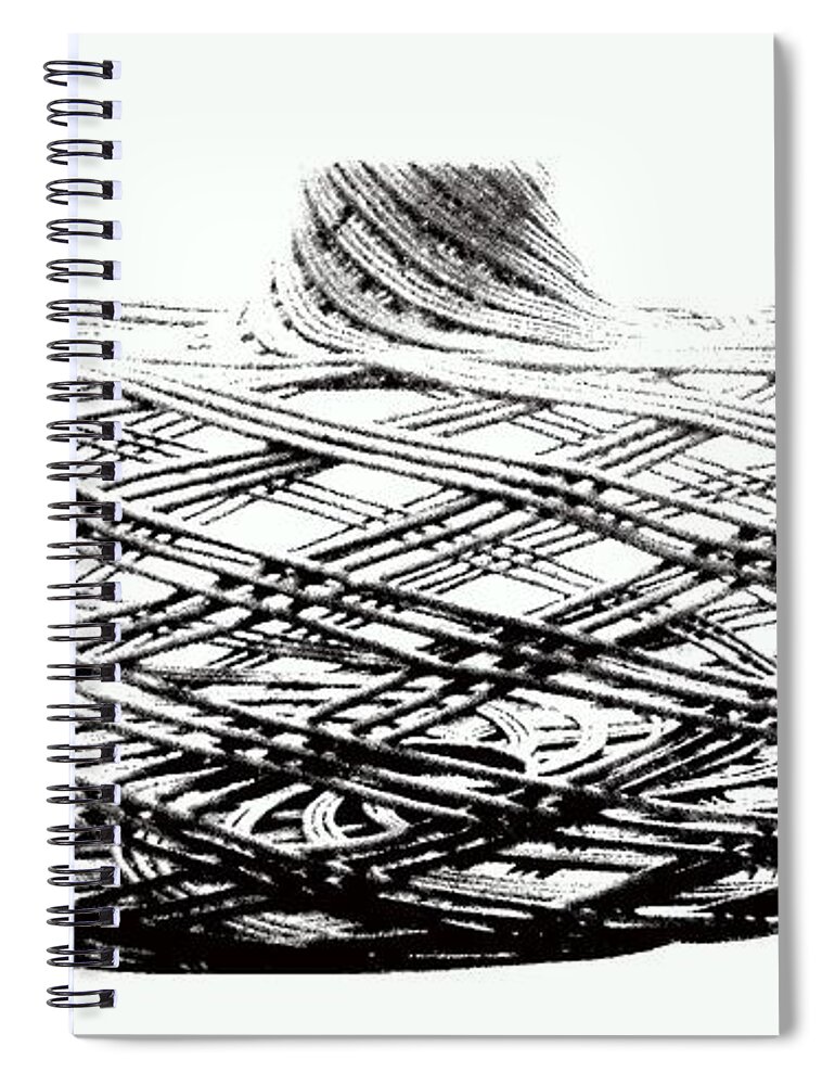 Geometry Spiral Notebook featuring the photograph Optical Illusion-geometry by VIVA Anderson