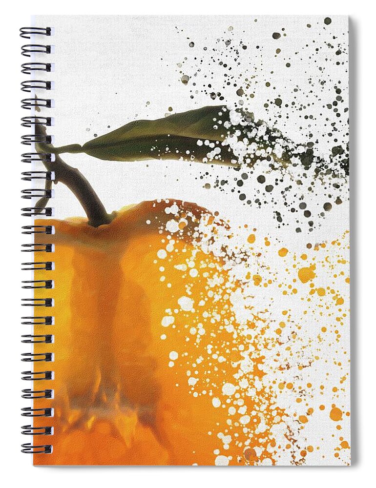 Fruits Spiral Notebook featuring the photograph Orange colours by Al Fio Bonina