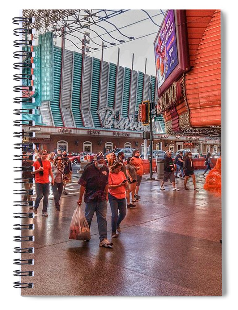  Spiral Notebook featuring the photograph Orange In Style by Rodney Lee Williams
